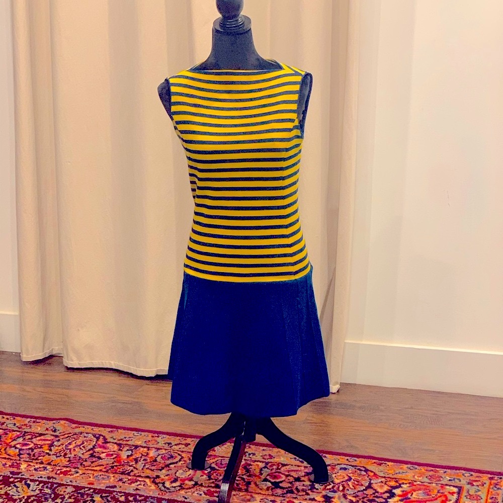 Vintage 60s Drop Waist Dress